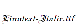 Linotext-Italic