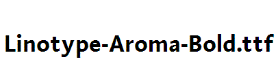 Linotype-Aroma-Bold