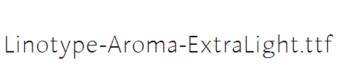 Linotype-Aroma-ExtraLight