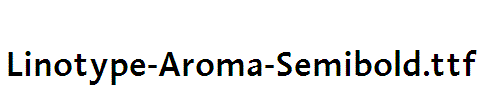 Linotype-Aroma-Semibold