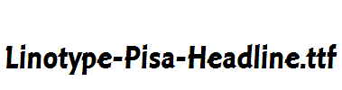 Linotype-Pisa-Headline