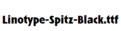 Linotype-Spitz-Black