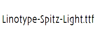 Linotype-Spitz-Light