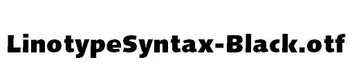 LinotypeSyntax-Black