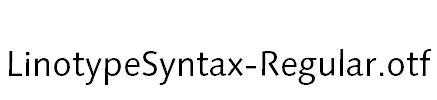 LinotypeSyntax-Regular