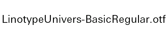 LinotypeUnivers-BasicRegular