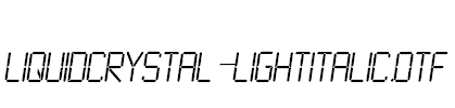 LiquidCrystal-LightItalic