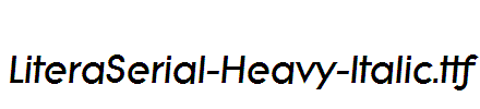 LiteraSerial-Heavy-Italic