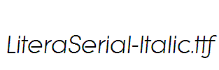 LiteraSerial-Italic