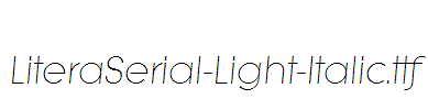 LiteraSerial-Light-Italic