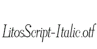 LitosScript-Italic