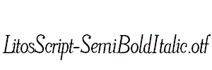 LitosScript-SemiBoldItalic