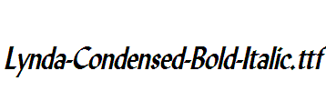 Lynda-Condensed-Bold-Italic