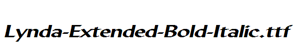 Lynda-Extended-Bold-Italic