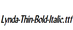 Lynda-Thin-Bold-Italic