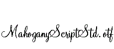 MahoganyScriptStd