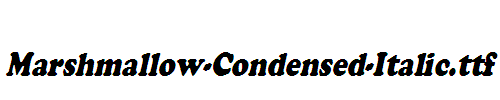 Marshmallow-Condensed-Italic