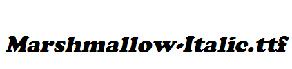 Marshmallow-Italic