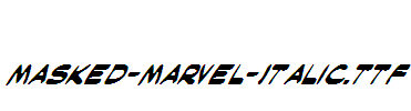 Masked-Marvel-Italic