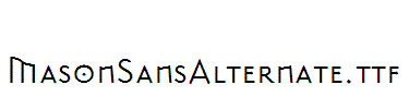 MasonSansAlternate