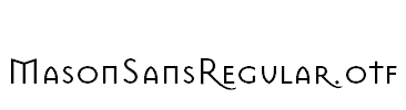 MasonSansRegular