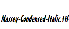 Massey-Condensed-Italic