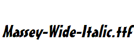 Massey-Wide-Italic