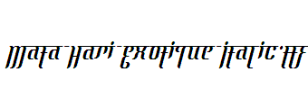 Mata-Hari-Exotique-Italic