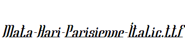 Mata-Hari-Parisienne-Italic