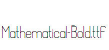 Mathematical-Bold