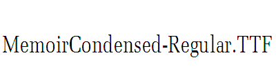 MemoirCondensed-Regular