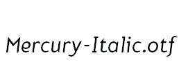 Mercury-Italic