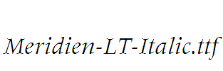 Meridien-LT-Italic