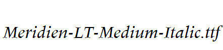 Meridien-LT-Medium-Italic