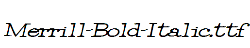 Merrill-Bold-Italic