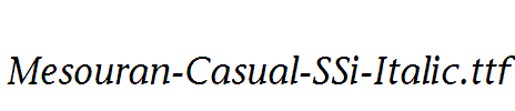 Mesouran-Casual-SSi-Italic