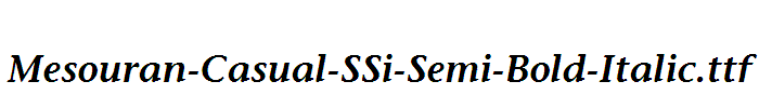 Mesouran-Casual-SSi-Semi-Bold-Italic