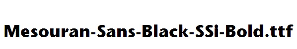 Mesouran-Sans-Black-SSi-Bold