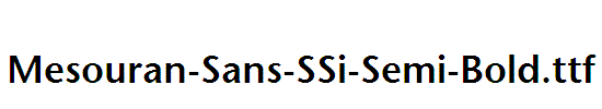 Mesouran-Sans-SSi-Semi-Bold