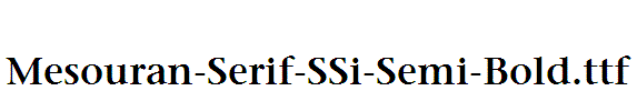 Mesouran-Serif-SSi-Semi-Bold