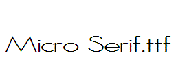 Micro-Serif