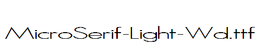 MicroSerif-Light-Wd