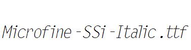 Microfine-SSi-Italic