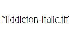 Middleton-Italic