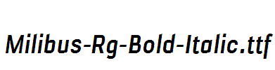 Milibus-Rg-Bold-Italic