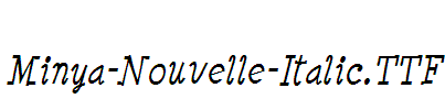 Minya-Nouvelle-Italic