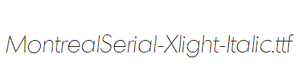 MontrealSerial-Xlight-Italic