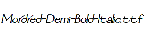 Mordred-Demi-Bold-Italic