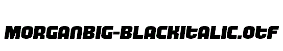 MorganBig-BlackItalic