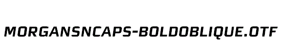 MorganSnCaps-BoldOblique